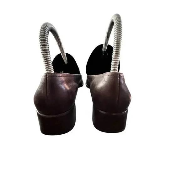 Salvatore Ferragamo Boutique Brown Slip On Leather Loafers Size 9B - Picture 5 of 7